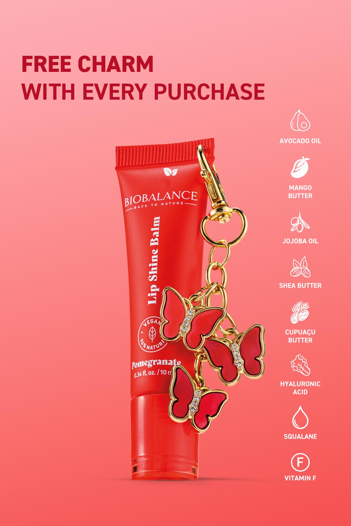 POMEGRANATE LIP SHINE BALM