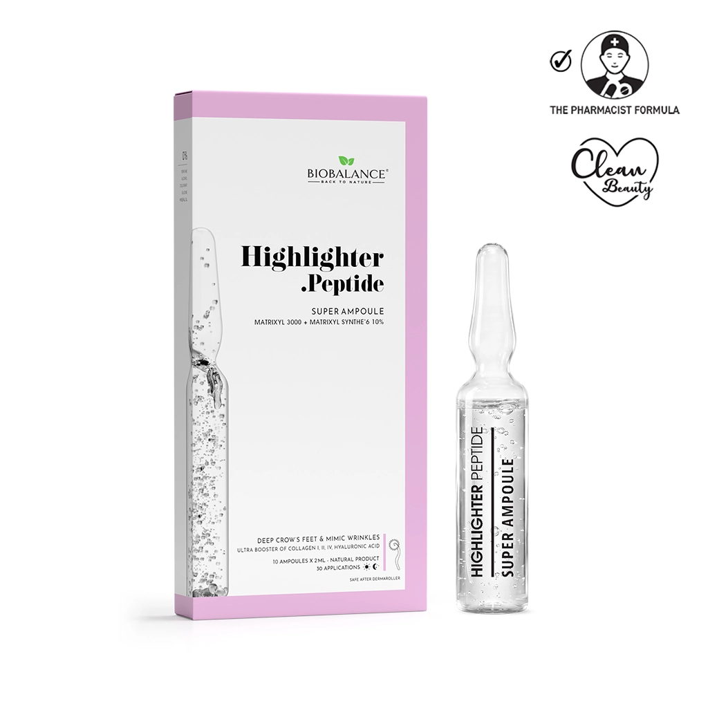 2-AMPUL-SERUM-HIGHLIGHTER-PEPTIDE-BOTTLE1 HIGHLIGHTER PEPTIDE SUPER AMPOULE 10* 2 ML - Image 1